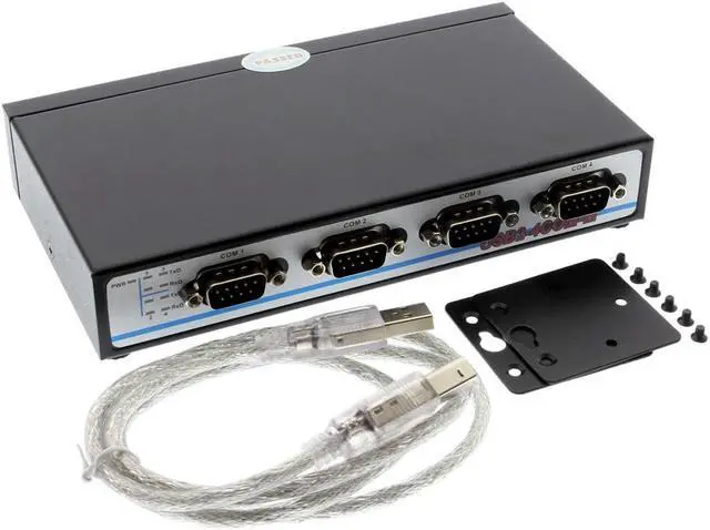 Alt view image 5 of 5 - Coolgear Professional Quad Port USB to Serial DB-9 RS-232 Adapter