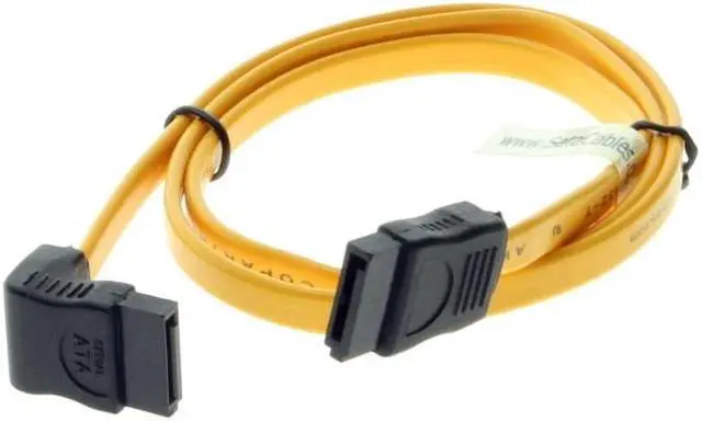 Alt view image 4 of 4 - satacables 23in sata iii 3gb/s low profile non-latching right to straight