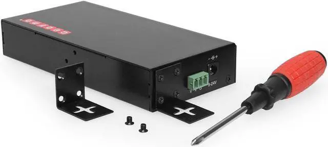 Alt view image 6 of 7 - Gearmo 4-Port USB 3.0 Rugged Industrial DIN Rail & Surface Mount Hub