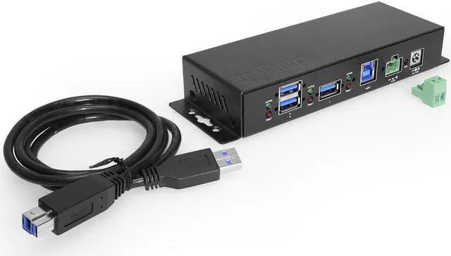 Alt view image 6 of 7 - Coolgear Coolgear 7 Port USB 3.2 Gen 1 Hub 4 3 Type A ports Variable Voltage Input