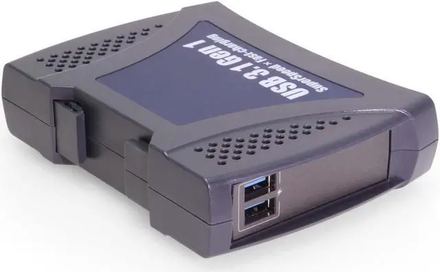 Alt view image 2 of 5 - Coolgear 9 Port USB 3.2 Gen 1 Hub w/ Integrated DIN-Rail Clip