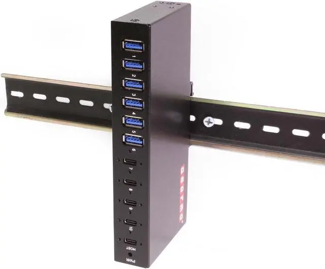 Alt view image 5 of 6 - Gearmo 10-Port USB 3.2 Gen 2 Hub - 6 Type-A Ports 4 Type-C Ports & ESD Protection