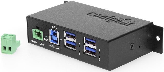 Alt view image 2 of 3 - Coolgear 4-Port Managed USB 3.2 Hub with Advanced Charging Support & Surge Protection