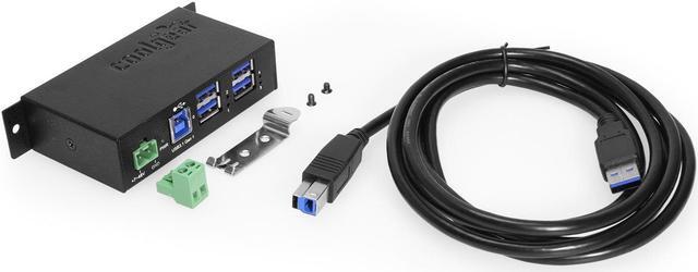 Alt view image 3 of 3 - Coolgear 4-Port Managed USB 3.2 Hub with Advanced Charging Support & Surge Protection