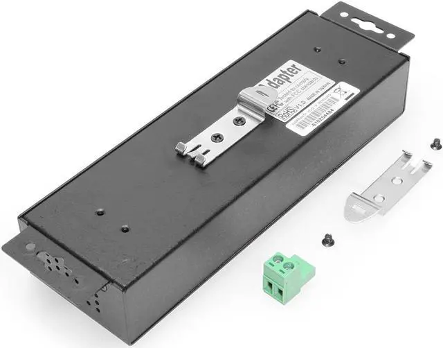 Alt view image 4 of 6 - Coolgear 10 Port USB 3.2 Gen 1 Hub Surge Protection w/ Din Rail Mounting