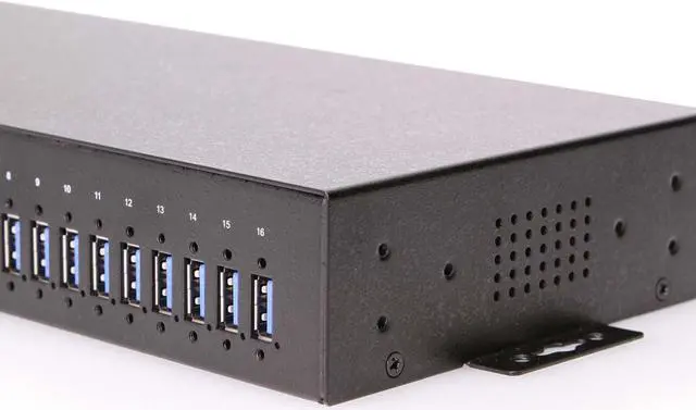 Alt view image 2 of 7 - Coolgear 16 Port Managed USB 3.2 Gen 1 Hub w/ 15KV ESD Surge Protection