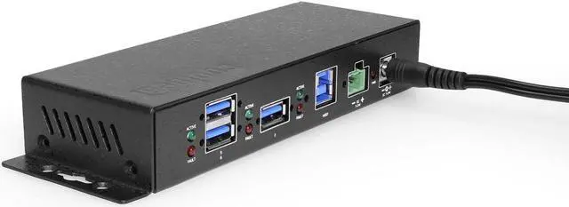 Alt view image 2 of 7 - Coolgear Coolgear 7 Port USB 3.2 Gen 1 Hub 4 Front 3 Rear Facing Type A Ports