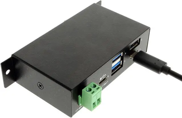 Alt view image 5 of 6 - Coolgear USB C Hub 4 Port USB 3.1 Gen1 SuperSpeed USB C Upstream