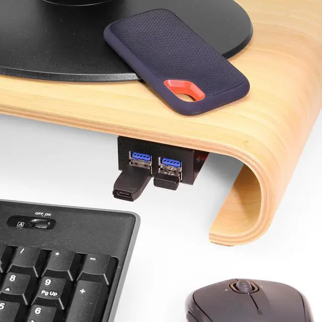 Alt view image 5 of 6 - Coolgear Compact 4-Port USB 3.2 Gen 1 Micro Hub for Industrial Use, 5Gbps Data, Variable Voltage Input, and Surge Protection