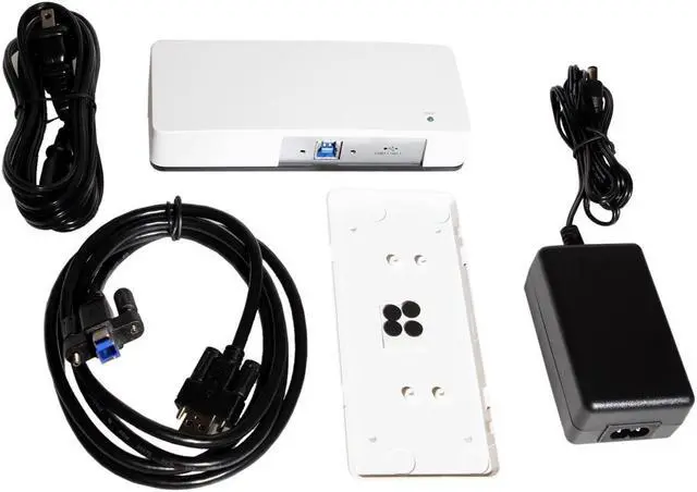 Alt view image 7 of 7 - Coolgear 4 Port USB 3.2 Gen 1 Hub, 5Gbps Speeds, 15KV ESD Surge Protection, Screw Locking Ports, Power Adapter Included