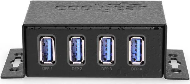 Alt view image 3 of 6 - Coolgear USB 3.2 Gen 1 Bus Powered 4 Port Mini Hub with ESD