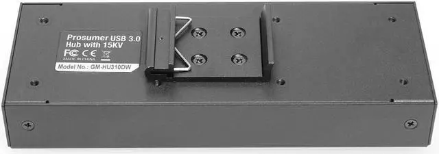 Alt view image 6 of 6 - Gearmo USB 3.2 Gen 1 10 Port Industrial Metal Hub w/15KV ESD Protection