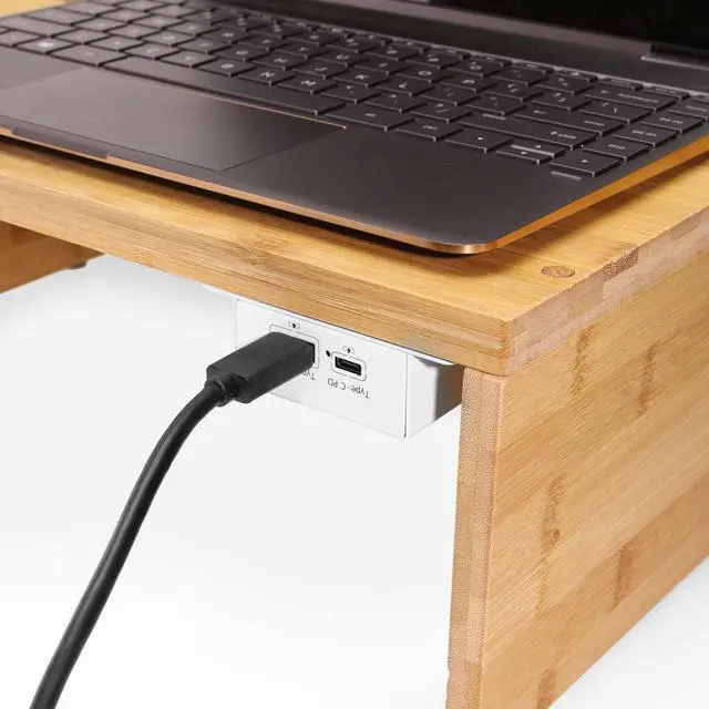 Alt view image 7 of 7 - Coolgear ChargeIT! Mini Desktop 75W Dual Port USB-A & USB-C PD Charger w/ PPS & QC4.0 Support