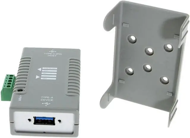 Alt view image 4 of 6 - Coolgear USB-C to USB-A Power Delivery Adapter with Mounting Kit