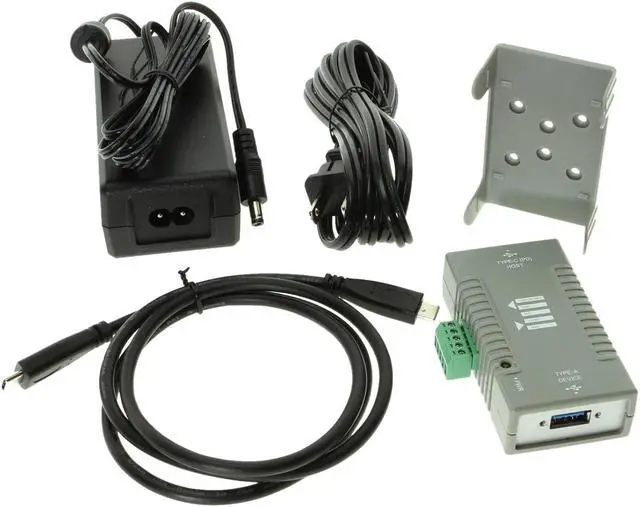 Alt view image 5 of 6 - Coolgear USB-C to USB-A Power Delivery Adapter with Mounting Kit