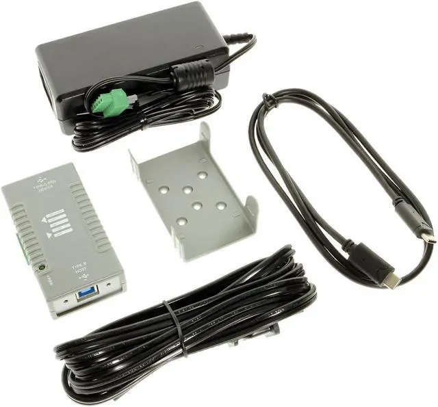 Alt view image 6 of 7 - Coolgear Power Delivery Injector USB Type-C PD 2.0 Gen1 and Gen2 Super Speed USB 3.1 B Host to USB 3.1 PD Device