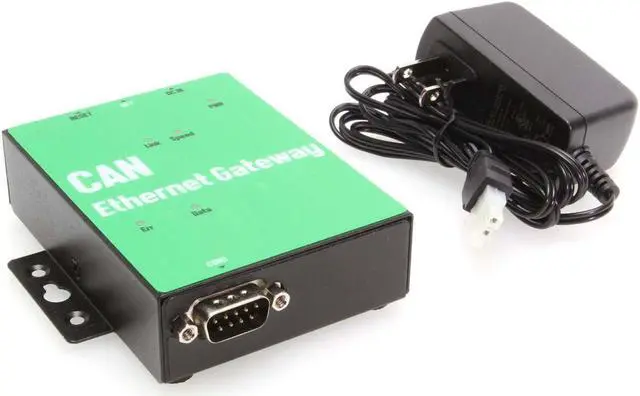 Alt view image 4 of 4 - Coolgear Industrial Ethernet to CAN Bus Adapter, 1 Port with ESD Protection and Remote Configuration