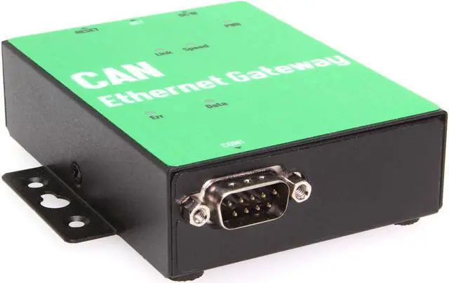 Main image of Coolgear Industrial Ethernet to CAN Bus Adapter, 1 Port with ESD Protection and Remote Configuration
