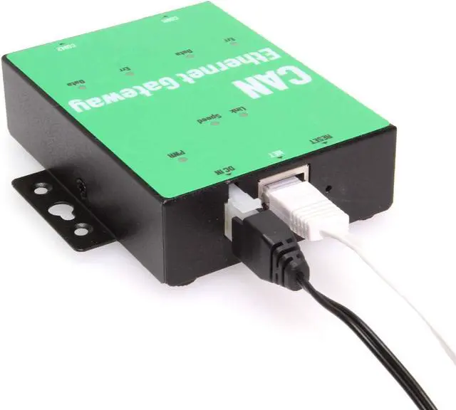 Alt view image 3 of 4 - Coolgear Industrial Ethernet to CAN Bus Adapter, 2 Ports with Multi-Mode Operation and Advanced ESD Protection