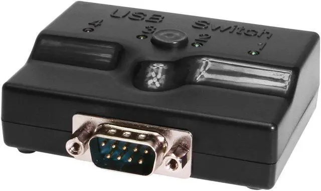 Alt view image 2 of 4 - Coolgear 4 port USB 2.0 to RS 232 Auto Switch FTDI Chipset
