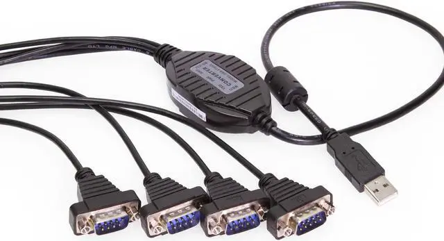 Alt view image 6 of 7 - Gearmo 4 Port Professional RS-232 USB 2.0 to Serial Adapter w/Nuts