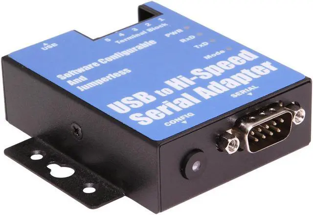 Main image of Coolgear 1-Port USB to Serial Adapter (RS-232/422/485) , DIN-rail