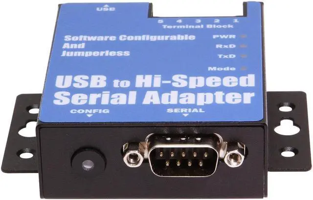 Alt view image 3 of 5 - Coolgear 1-Port USB to Serial Adapter (RS-232/422/485) , DIN-rail