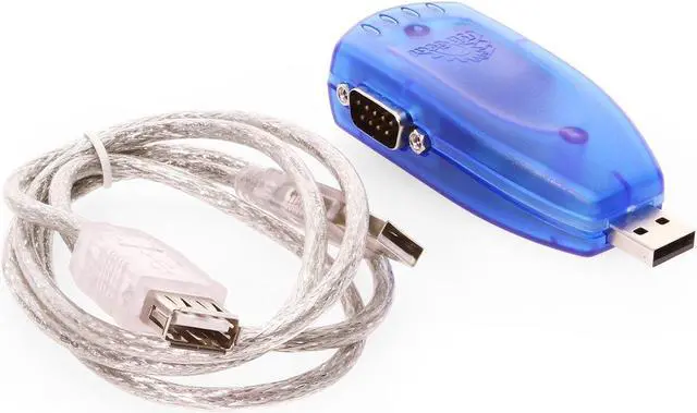 Alt view image 2 of 6 - USBGear Dual Port DB-9 USB Serial Ultra MINI Adapter with Cable RS-232 X 2