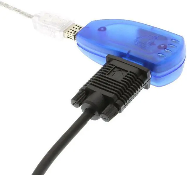 Alt view image 6 of 6 - USBGear Dual Port DB-9 USB Serial Ultra MINI Adapter with Cable RS-232 X 2