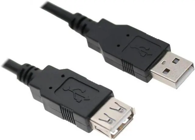 Main image of USBGear 4ft. Black USB 2.0 A-Male to A-Female Extension Cable