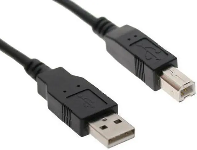 Alt view image 2 of 3 - USBGear 5ft. Black USB 2.0 Device Extension Cable A-Male to B-Male