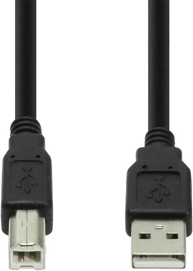 Alt view image 2 of 5 - USBGear 6ft. Black USB 2.0 Device Extension Cable A-Male to B-Male