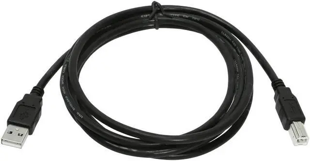 Alt view image 3 of 5 - USBGear 6ft. Black USB 2.0 Device Extension Cable A-Male to B-Male