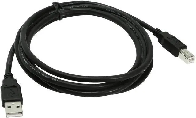 Alt view image 4 of 5 - USBGear 6ft. Black USB 2.0 Device Extension Cable A-Male to B-Male
