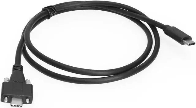 Alt view image 2 of 3 - Coolgear USB 3.2 Gen 2 Type-C to C Dual Screw Lock 1.8 Meter Cable 10GB Data 5A Power