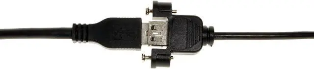 Alt view image 4 of 4 - Coolgear USB Type-C Male to USB 3.1 Type-A Female Panel Mount Cable