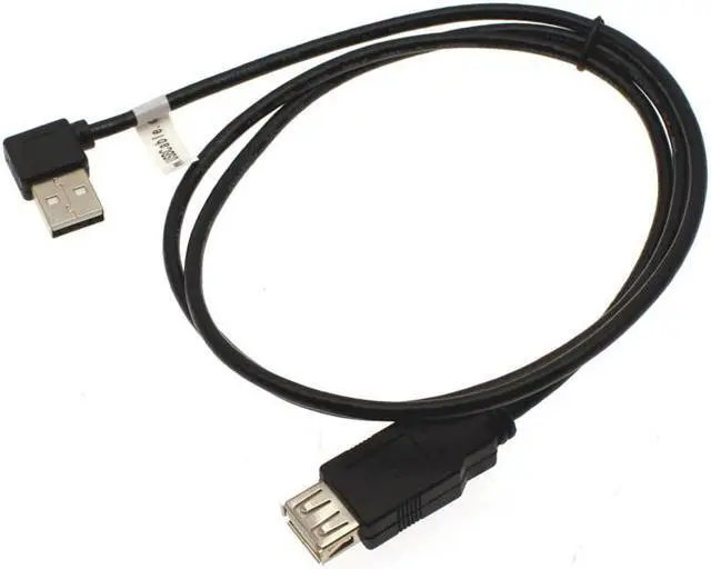 Main image of USBGear 3ft. Black USB 2.0 Extension Cable A male Right Angle to A Female