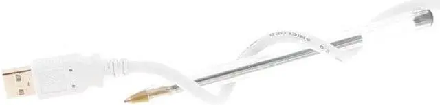 Alt view image 3 of 4 - USBGear 6ft. White USB Cable A Left Angle to B High-Speed USB 2.0 Device Cable