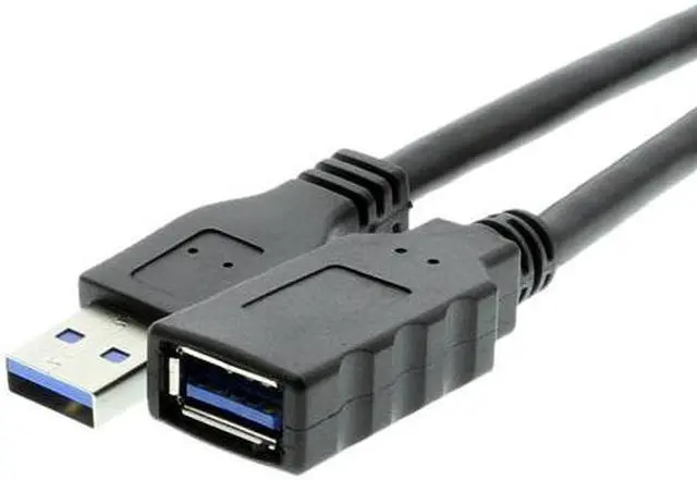 Main image of Cablemax 6ft Molded SuperSpeed A to A Female USB 3.0 Extension Cable Black