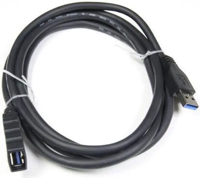 Alt view image 3 of 4 - Cablemax 6ft Molded SuperSpeed A to A Female USB 3.0 Extension Cable Black