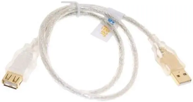 Main image of USBGear Clear USB 2.0 Hi-Speed A to A Extension Cable 24-inch Gold Plated