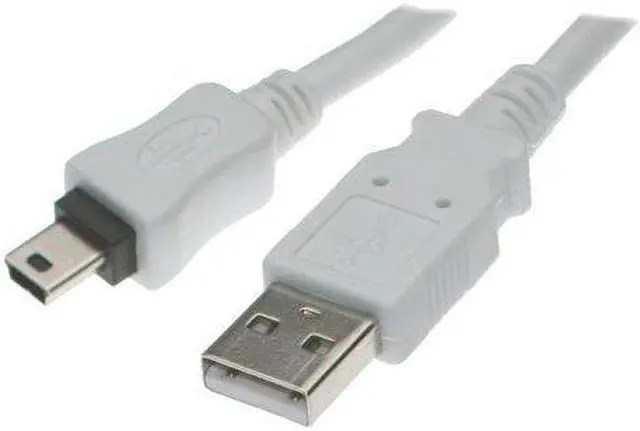 Main image of USBGear 12 inch White USB A to Mini B Cable