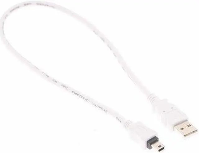 Alt view image 2 of 3 - USBGear 12 inch White USB A to Mini B Cable