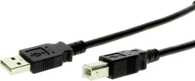 Main image of USBGear Black USB Cable A to B 8 inch High-Speed USB 2.0 Device Cable