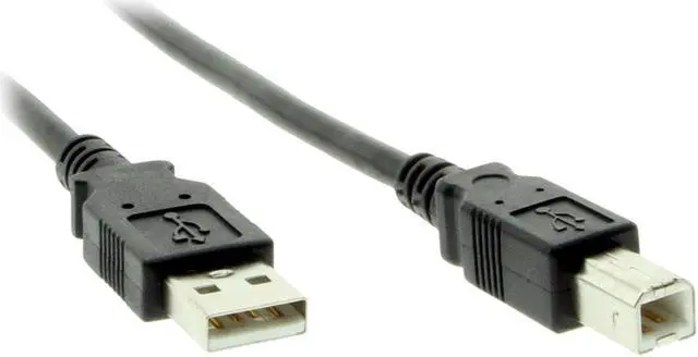 Alt view image 2 of 3 - USBGear Black USB Cable A to B 8 inch High-Speed USB 2.0 Device Cable