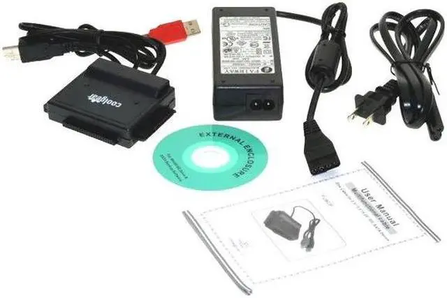 Alt view image 5 of 6 - Coolgear USB 2.0 to IDE/SATA Adapter, Works with 2.5/3.5/5.25 HDD