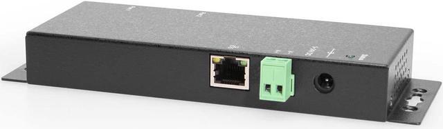 Alt view image 2 of 5 - Coolgear 2-Port RS-232/422/485 Serial to Ethernet Device Server, PoE Power