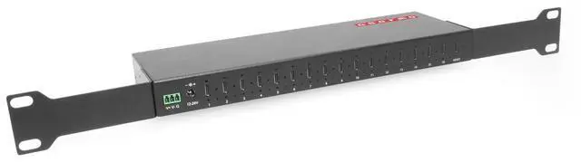 Alt view image 6 of 7 - Gearmo 16-Port USB 3.2 Gen 2 Type-C Industrial Rack Mount Compatible Hub w/ ESD Surge Protection