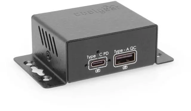 Main image of Coolgear ChargeIT! Mini 99W Dual Port USB Charger | USB-C PD 3.0, USB-A QC 3.0 & PPS | UL & IEC Compliant