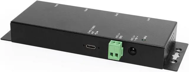 Alt view image 2 of 6 - Coolgear 4 Port USB 3.2 Gen 2 Type-C Hub w/ ESD Surge Protection, 10Gbps Speed, LED Indicators, Wide Range Power Input, Screw Lock Compatible for Secure Connections